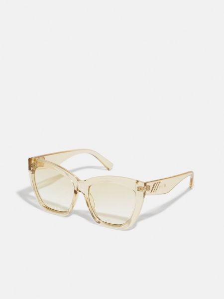 Beżowe okulary przeciwsłoneczne Le Specs