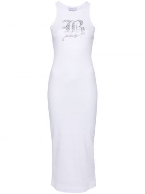 Sukienka długa Blumarine biała