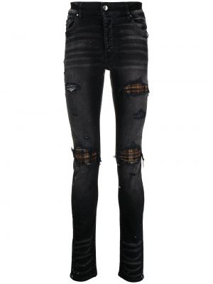 Дънки skinny fit с разкъсвания Amiri черно