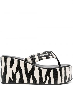 Sandale mit keilabsatz mit print mit zebra-muster Coperni