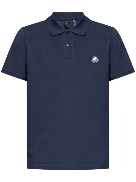 Poloshirt med applikation Moose Knuckles blå