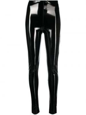 Kožené kalhoty skinny fit Atu Body Couture černé