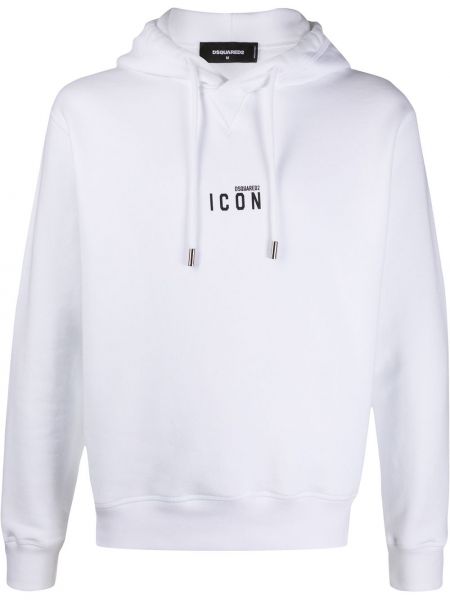 Hoodie à imprimé Dsquared2 blanc