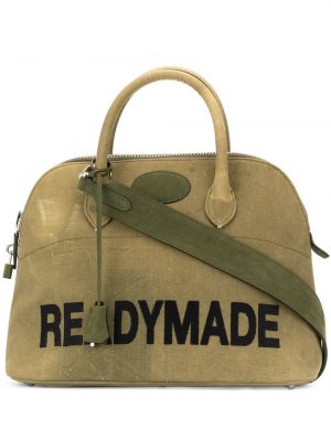 Pletena nakupovalna torba Readymade zelena
