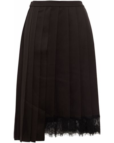 Сатиновая асимметричная юбка Baum Und Pferdgarten, черный