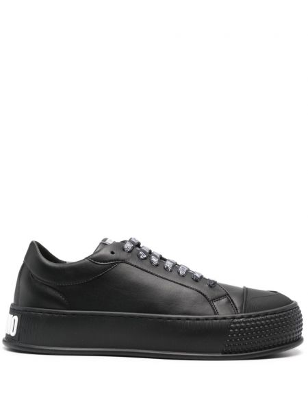 Stribet sneakers Moschino sort