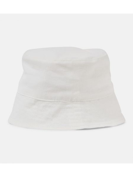 Sombrero de lino Ruslan Baginskiy blanco