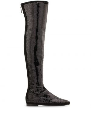 Pailletten stiefelette Giuseppe Zanotti schwarz