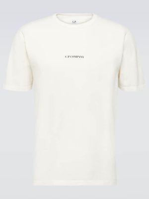 Camiseta de algodón de tela jersey C.p. Company blanco