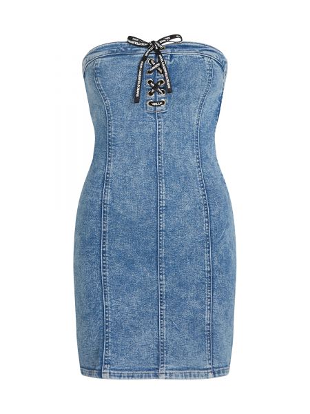 Дънкова рокля Karl Lagerfeld Jeans синьо