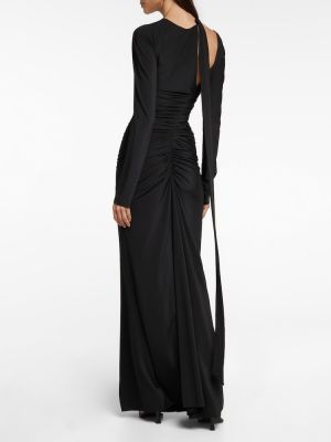 Asymetrické dlouhé šaty Victoria Beckham čierna
