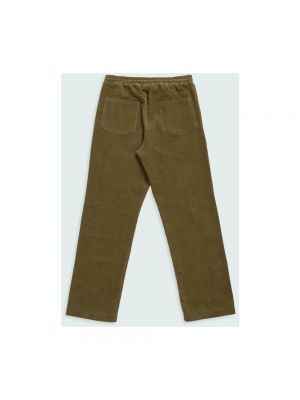 Pantalones de chándal de pana a rayas Barrow verde