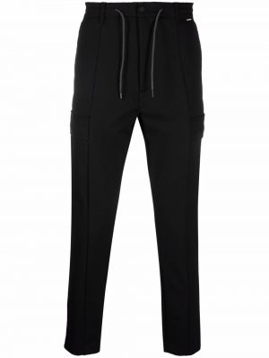Pantalones rectos con cordones Calvin Klein negro