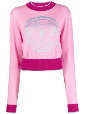 Pullover mit print Versace Jeans Couture