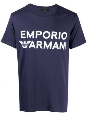 T-shirt Emporio Armani blå