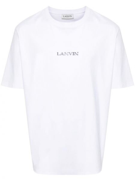 T-shirt di cotone Lanvin bianco