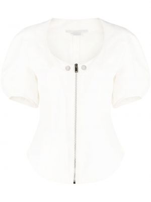 Zip kort bluse Stella Mccartney hvit