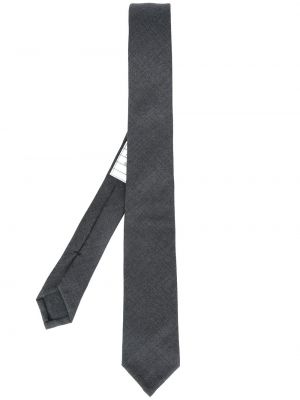 Cravate Thom Browne gris