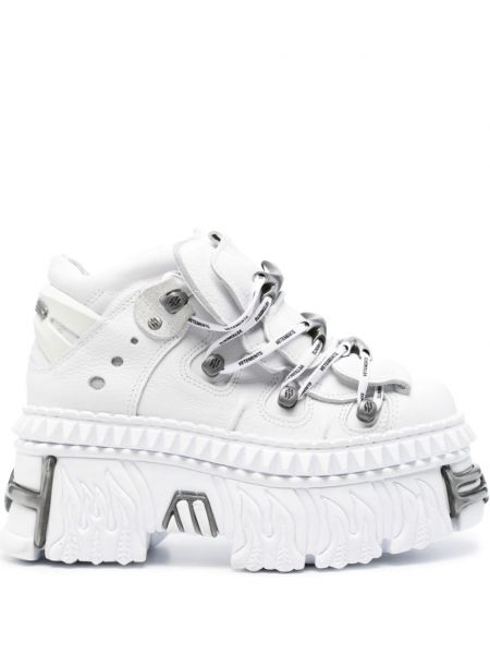 Sneakerși cu platformă Vetements alb