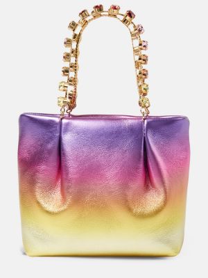 Δερμάτινη τσάντα shopper Aquazzura χρυσό