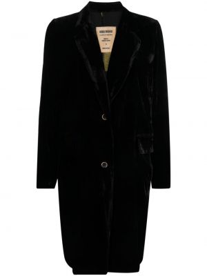 Aksamitny płaszcz Uma Wang czarny