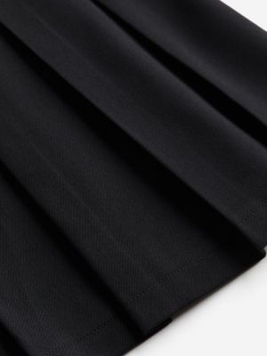 Плиссированная юбка H&m черная