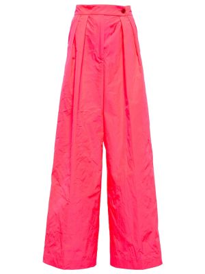 Relaxed панталон с висока талия Dries Van Noten розово