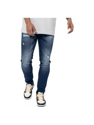 Niebieskie jeansy skinny Xplct Studios