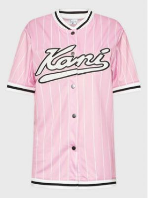 Блуза вільного крою Karl Kani рожева