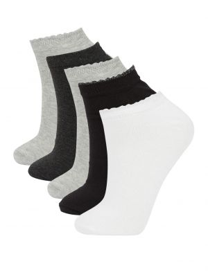 Bavlněné ponožky Defacto šedé