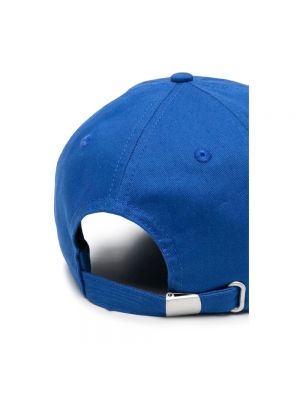 Cappello con visiera ricamato Marcelo Burlon County Of Milan blu