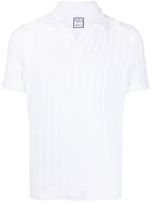 Relaxed поло тениска Fedeli бяло