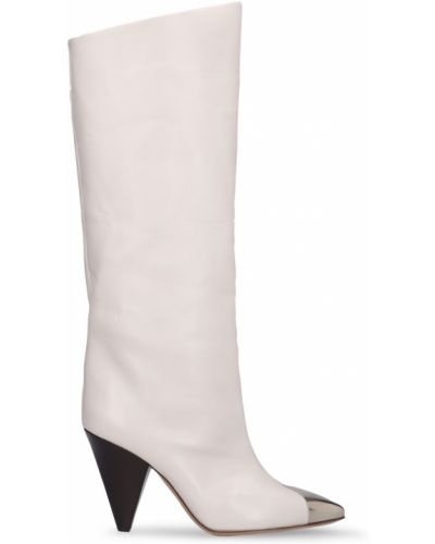Kožené čižmy nad kolená Isabel Marant biela