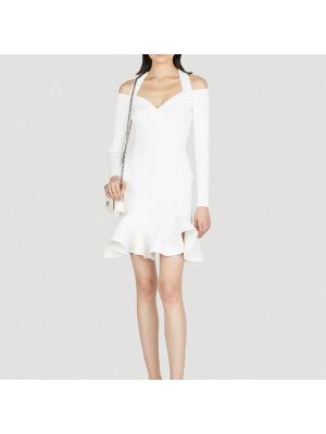 Sukienka mini Alexander Mcqueen biała