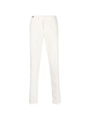 Spodnie slim fit Pt01 białe