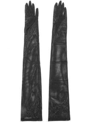 Rokavice iz tila Dolce & Gabbana črna