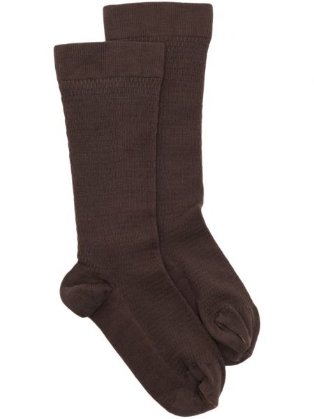 Плетени чорапи под коляното Wolford кафяво