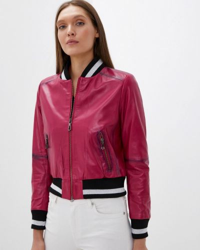 Шкіряна куртка Giorgio Di Mare, рожева