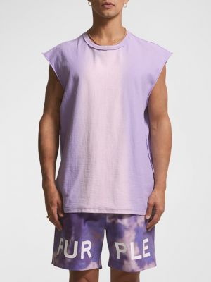 Фиолетовая футболка без рукавов из джерси Purple