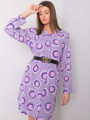 Košilové šaty Fashionhunters fialové