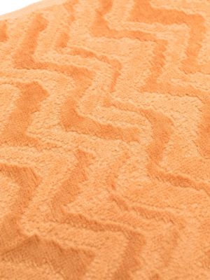 Szlafrok bawełniany z nadrukiem Missoni Home pomarańczowy