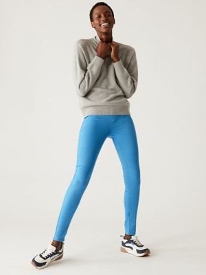 Womens M&S Collection High Waisted Jeggings - ,  M&s Collection - Turkus