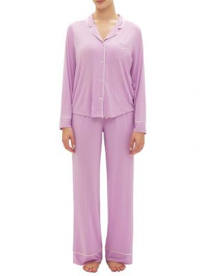 Пижама с длинным рукавом Gap фиолетовая