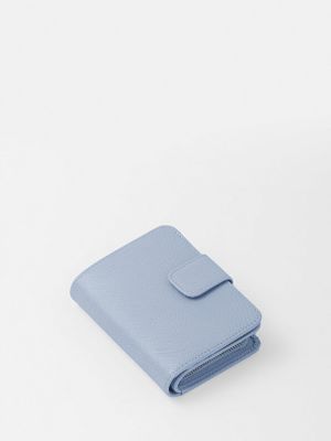 Кожаный маленький кошелек Prada синий