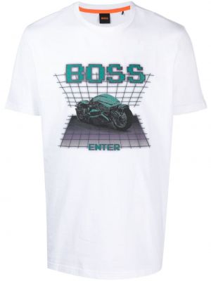 T-shirt Boss hvid