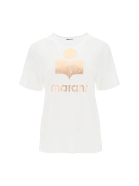 Koszulka z nadrukiem Isabel Marant Etoile biała