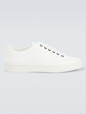 Sneakers di pelle Manolo Blahnik bianco