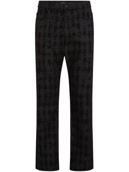 Džínsy s rovným strihom Karl Lagerfeld čierna