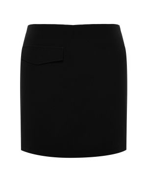 Pletené mini sukně s kapsami Trendyol černé