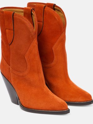 Wildleder ankle boots Isabel Marant orange